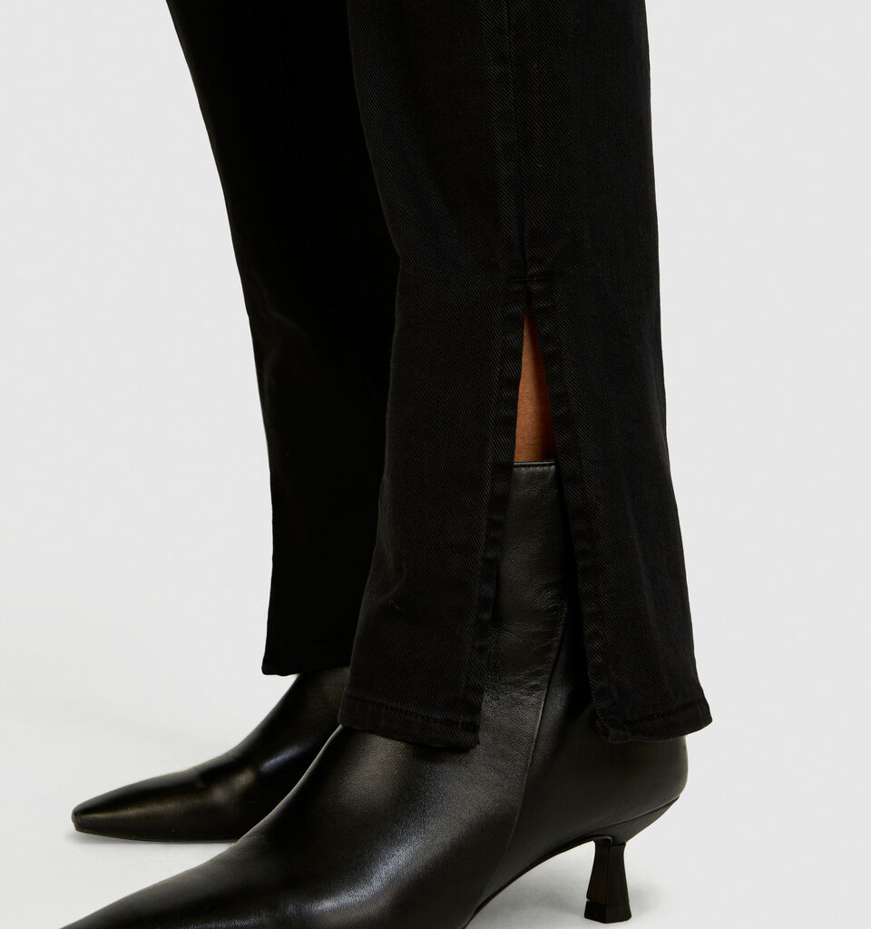 Colorful jeans with slits - women's slim fit jeans - Black | Sisley image number 5